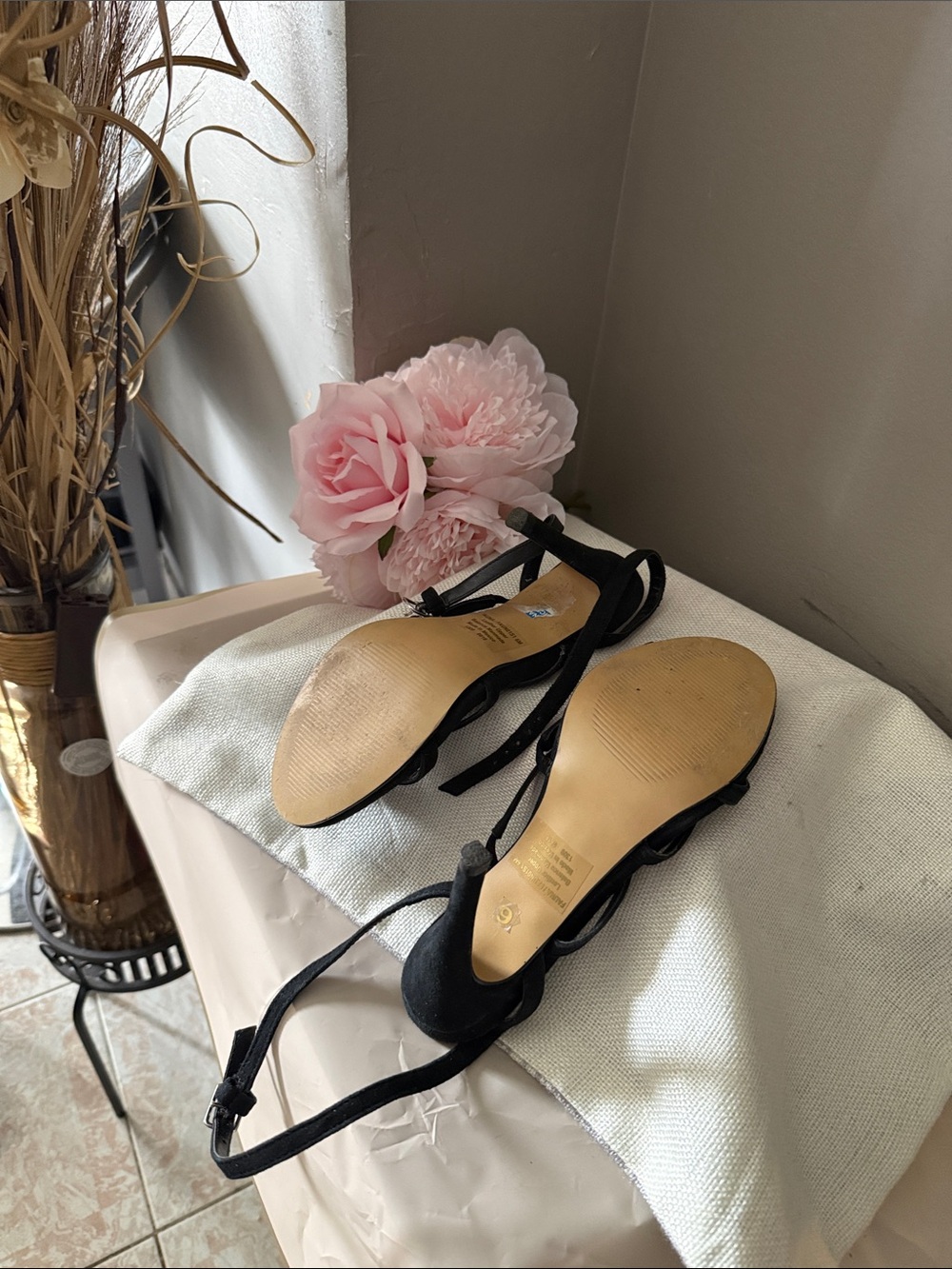 Steve Madden Black Strappy High Heel Sandals - Picture 2 of 5